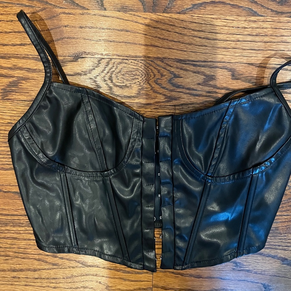 black corset top, fits small- x small